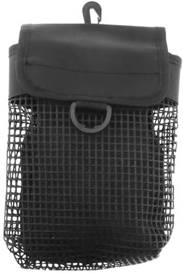 LT Easiyl Mesh-Tauchtasche Tragbare Mesh-Werkzeugtasche Robuste Sporttasche Outdoor-Tauchausrüstung Tragbar Leicht Tauchnetz mit Schnalle (Schwarz)