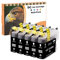 D&C 5X 15ml Black Druckerpatronen Kompatibel für Brother LC-123 LC123 BK XL für MFC-J6720DW MFC-J6920DW MFC-J870DW DCP-J132W DCP-J152W DCP-J172W DCP-J4110DW DCP-J552DW J752DW MFC-J245 J4410DW J4510DW