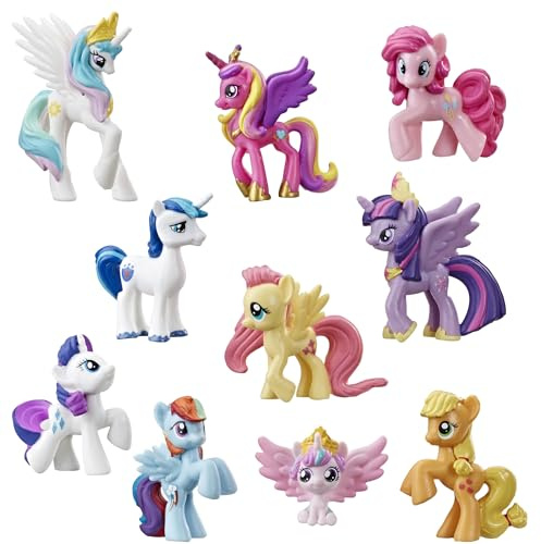 My Little Pony Toy Rainbow Equestria Favorites 10 Figure Collection, for Kids Ages 3 Years Old and Up (Amazon Exclusive)