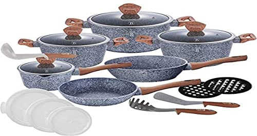 18-teiliges Topfset Geschirset Granit Antihaftbeschichtung Berlinger Haus Forest Line BH-6198
