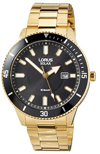 Lorus Analógico Modelo RX308AX9 Solar Men`s 43mm 10ATM. Marca Wristwatch