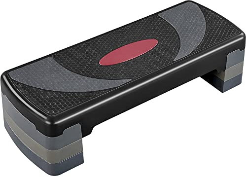 Abician Step de Fitness Stepper d'aérobic 79,5 x 30 x 20cm Réglable sur 3 Hauteurs Marche d'Exercice pour Fitness à la Maison et au Bureau