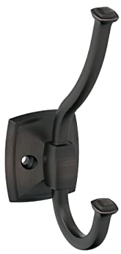 Amerock Kinsale Transitional Double Prong Oil Rubbed Bronze Decorative Wall Hook