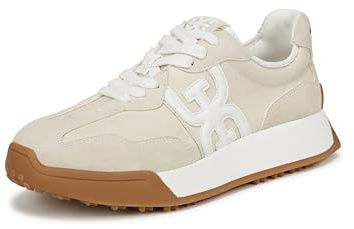 Sam Edelman Women's Langley Lace-Up Trainers, Off White, Medium Fit, UK 6
