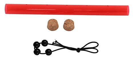 Kuuleyn Röhren-Vogelfutterhaus, Hängendes Langes Röhren-Vogelfutterhaus, Wasser- Und Futtervogelfutterhaus, Rotes Vogelfutterhaus Zum Anlocken von Vögeln Im Freien, Garten(50)