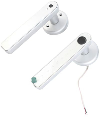 Ejoyous Impronta Digitale per Serratura, Serratura Elettronica 4 in 1 Serratura Intelligente per Porta Smart Lock con Tastiera Touch per Camera da Letto, Hotel, Ufficio, Casa (SILVER)