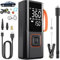 Tyre Inflator Air Compressor, 150PSI Car Tyre Pump 6000mAh 5 Mode Digital Display Auto Shut-Off w/Air Pressure Guide for Car, Bicycle, Motorcycle, Ball