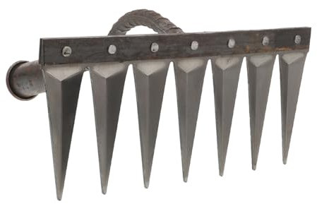 DIKACA Petit Râteau De Jardin Râteaux De Jardin Râteaux pour Le Jardinage Râteau a Main Tondeuse à Gazon Trousse à Outils De Jardinage Cultivateur à Main Pelle Outil De Désherbage Acier