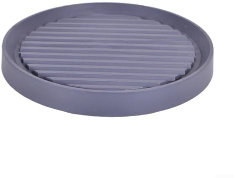 Lot de 2 bacs à plantes ronds avec roulettes pour une mobilité facile, base de pot de fleurs pour intérieur et extérieur avec structure en maille renforcée et protection contre les débordements d'eau