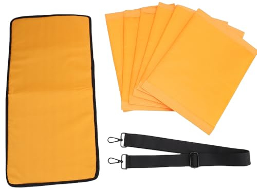 Srliya DJ Cable Bag Stor Kapacitet Flera Fickor med 6 Löstagbara Avdelare, EVA och Nylon Modern DJ-utrustningsförvaring för :s, Musiker