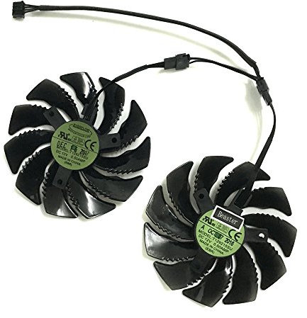 2 Pcs/lot T129215SU Graphics Card Fan for GIGABYTE GTX 1050Ti 1060 1070 RX 470 480 570 580 R9 380X