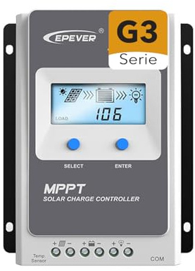 EPEVER® MPPT Tracer-AN G3 – Tracer4210AN G3 Solar Laderegler charge controller, Ladestrom 40A, 12/24VDC auto work, PV 100V, LCD Display, Common Negative Grounding