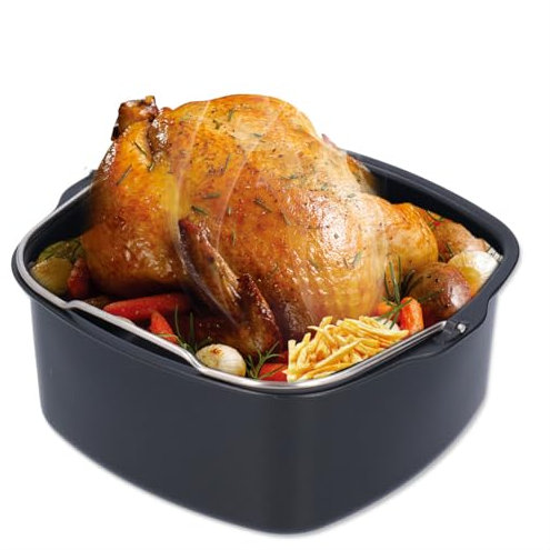 Tomotato Accesorios para Freidora de Aire, Molde para Hornear Freidora de Hierro, Barril para Pasteles Antiadherentes para HD9925 HD9860 HD9905/01(22cm / 8.7in)