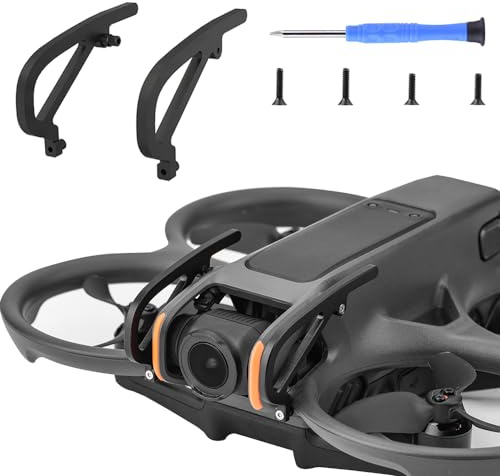 Avata 2 Gimbal stötfångare skydd lins säkerhet PTZ skyddsstång, aluminiumlegering anti-kollision kameraskydd för DJI Avata 2 FPV drönare tillbehör (svart)