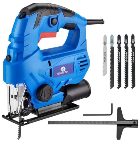 710W Electric Pendulum Jigsaw Variable Speed Orbital Cutting Wood Metal Saw