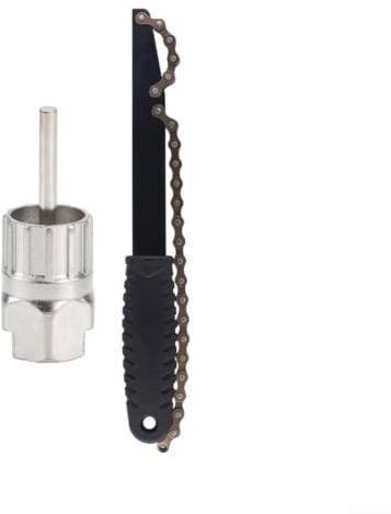 Kit d'outils de démontage de cassette de vélo - Clé fouet à chaîne - Noir 3 | Kit d'outils de démontage de cassette de vélo avec clé fouet à chaîne