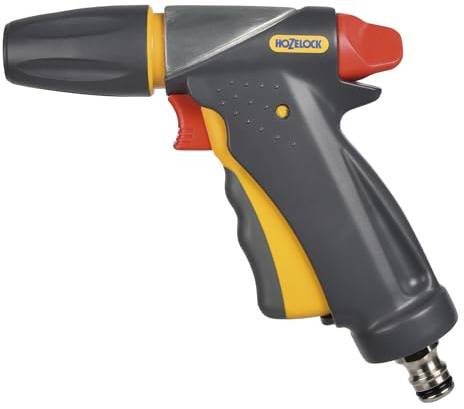 HOZELOCK - Jet Spray Gun Ultramax Pro Metal : For Maintenance, Intensive Use, Ergonomic and Extremely Robust (Metal Body), Locking Function and Flow Control: 3 Spray Patterns [2696 0000]