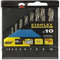 STANLEY Fatmax STA56043-QZ - Juego de 10 brocas de acero de alta velocidad, incluye 1 mm, 2 mm, 3 mm, 4 mm, 5 mm, 6 mm, 7 mm, 8 mm, 9 mm, 10 mm