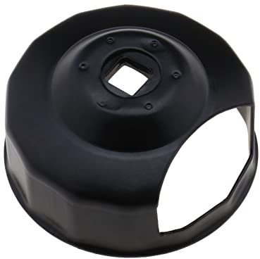 OTOTEC Chiave per tappo del filtro dell'olio compatibile con filtri originali H-arley con tappo a 14 punti, chiave per filtro olio, colore nero