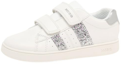Geox J Eclyper Girl A, Scarpe da Ginnastica, Bianco, 29 EU