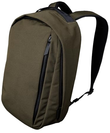 ALPAKA Metro Backpack,12L Small commuter Backpack - Fits a thin 14 Laptops - Soft-touch fleece-lined device sleeve,Wide Opening Main Zippered Compartment (Axoflux 300D, Green)