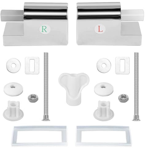 Universal Wc Sitz Befestigung, Softclose WC Sitz Metallscharniere Wc Sitz Scharniere ABS Ersatzscharniere, WC Sitz Befestigungsset Wc Sitz Halterung für Feste Toilettensitzteile Zu Installieren
