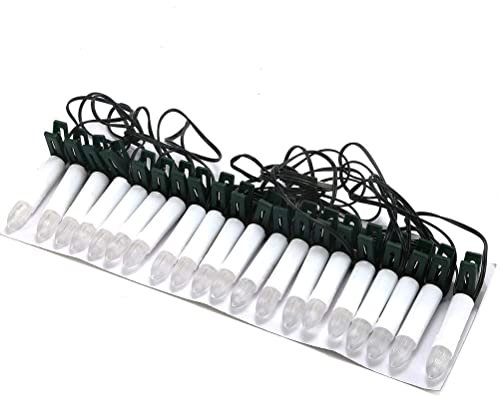 20 st julgransljus, plastklämma på trädljus, usb led ljuslampa varm vit led flamlösa julljusslingor med trädklämmor Holiday Party Dekoration