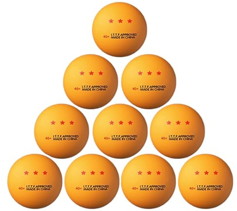 HAISENG 10 Pcs Professional Pingpong Ball 3 Star Table Tennis Ball Outdoor And Indoor PingPong For Training Competition Table Tennis Indoor Sports Competition Grade