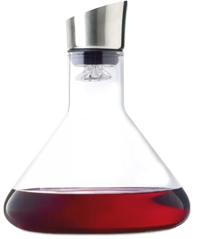 Caraffa per vino in : bottiglia di aerazione dal design elegante, server per bevande premium, caraffa per bar domestico, contenitore per versamento fine | Stile ad alta capacità per cene da tavol