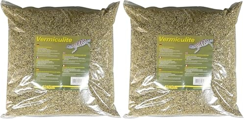 Lucky Reptile Vermiculite - 5 L de concentré d'incubation pour œufs de Reptiles - substrat d'incubation Isolant Thermique & régulateur d'humidité - pour l'élevage de Reptiles & Terrarium (Lot de 2)