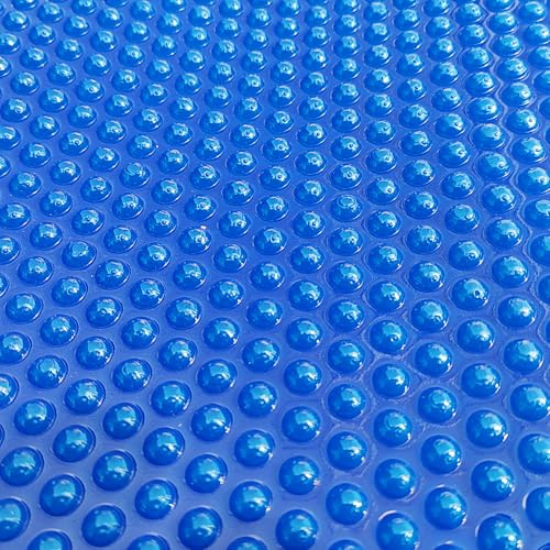 16 Mil 18 x 36 ft Solar Pool Cover, Rectangle Solar Blanket for In-Ground and Above-Ground Swimming Pools,Blue