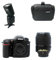 KamKorda Camera Bag + Flash + D7500 DSLR Camera + AF-S 18-140mm VR, 20.9MP DX-Format CMOS Sensor, EXPEED 5 Image Processor, 4K UHD Video, 3.2 Tilting Touchscreen LCD + 2 Year Warranty