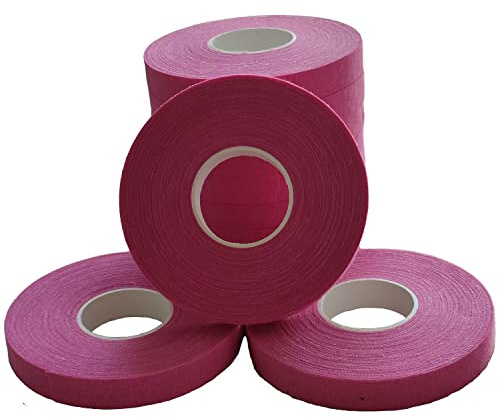 10 rullar klättertejp, 10 mm bred – DERMATEST mycket bra – med PDF-tejpinstruktioner – perfekt fingertejp och sporttejp för klättring, bouldering, styrketräning, kampsport (rosa)