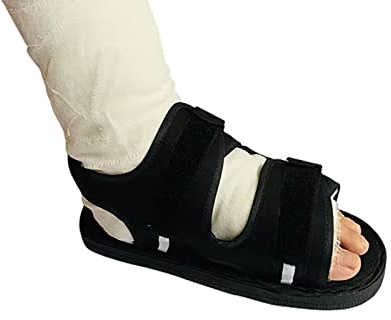 Zapato postoperatorio para pie roto o dedo del pie, zapato médico para caminar fundido, bota de fractura por estrés, sandalia ortopédica con correa ajustable pie izquierdo o derecho