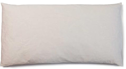 GIRAFFENLAND Bio Buchweizenkissen 40x80cm, Bio-Perkal + Bio Füllung, + zus. Inlett | ungefärbt und ungebleicht | Kopfkissen mit Bio-Buchweizenschalen