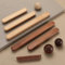 HY HUIJUN Tiradores de madera para armarios de cocina, tiradores de madera, para muebles, asas, puertas, armarios, cajones, etc