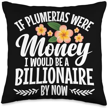 Plumeria Seeds for Planting Plumeria Gardener Tools Plumeria Throw Pillow