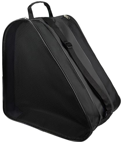 MESUADESI Skating Bag - Breathable Ice Skating Bag for Men, Women, Kids - Oxford Cloth Roller/Inline Skate Accessories (Black)