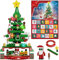 ZIQILIGHTING Weihnachts-Adventskalender Bauspielzeug, 24-Tage-Countdown-Adventskalender-Spielset mit Weihnachtsbaum und Weihnachtsmann, für Jungen und Mädchen (434 PCS)