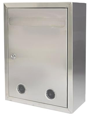 DGSYUAN Wandbriefkästen Briefkästen Zur Wandmontage, Wetterfester Briefkasten Zur Wandmontage, Mit Perspektivischem Fenster Postkasten(30X40X15cm)