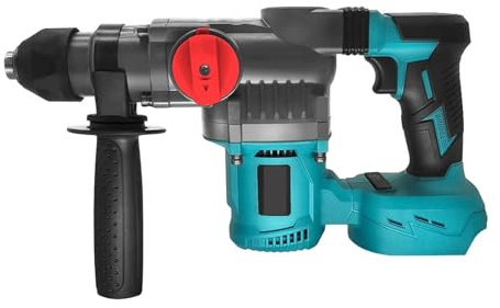 Martello Perforatore Elettrico, Trapano a percussione elettrico brushless a 2 modalità, martello perforatore a batteria da 26 mm, utensili elettrici portatili(Noir)