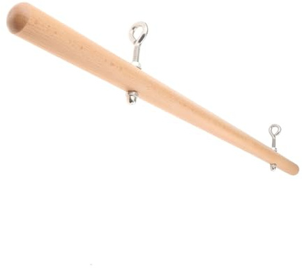 Aymzbd Barra de Pilates Palo de Pilates Bastón Equilibrio Accesorio de Entrenamiento Material de Madera y Acero Adaptado para Fortalecimiento Cuerpo en