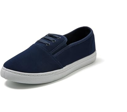CLEIKS Scarpe di Tela Donna Slip-on Scarpe Casual per Passeggiate Quotidiane SD9525IT