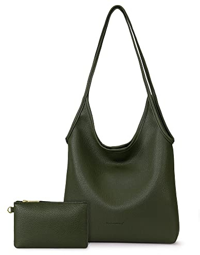Montana West Hobo Bags for Women Designer Top Handle Purses Soft Ladies PU Leather Shoulder Handbag Set MWC2-111DGN