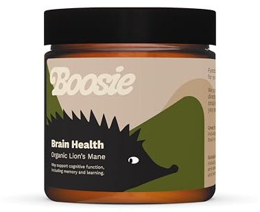 Boosie Organic Adaptogenic Powder for Dogs and Cats - Supports Brain Health and Immune System - Lion’s Mane Mushroom - 100% Natural without Additives or Preservatives - Pet Nutrition