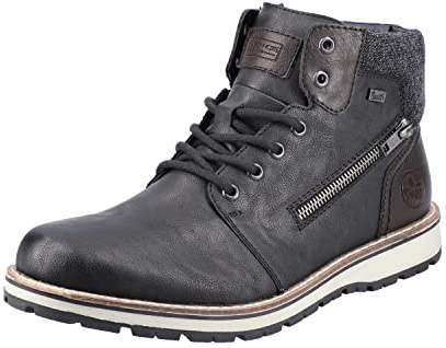 Rieker Herbst/Winter, Herren Klassische Stiefel, Schwarz (schwarz/kastanie/granit 01), 43 EU (9 UK)