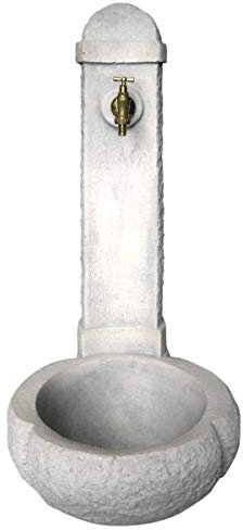 Fontana vedovella rustica da Giardino Esterno in Cemento Pietra KAM modello CATANIA colore Grigio