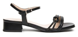 Nero Giardini E615730D Sandali Donna in Pelle - Nero 39 EU