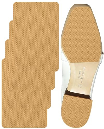 CZBYXA12 Yellow Sole Protectors – Sole Guard-Non-Slip Shoe Pads | for Luxury Shoe Protection | Smooth Surface Traction | Scratch Prevention(6x4,Yellow-2Pairs)