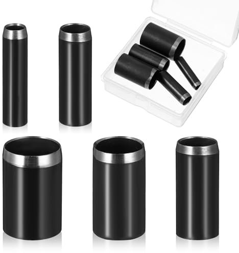 Runde Locher Werkzeug Lochstanzer Set, 5 Stück Runde Leder Stanzwerkzeug 5 Größen Lederhandwerk Stanzform Loch Hohlstanzer Puncher Werkzeug Locher Schneidwerkzeugset für Leinwand Lederhandwerk DIY